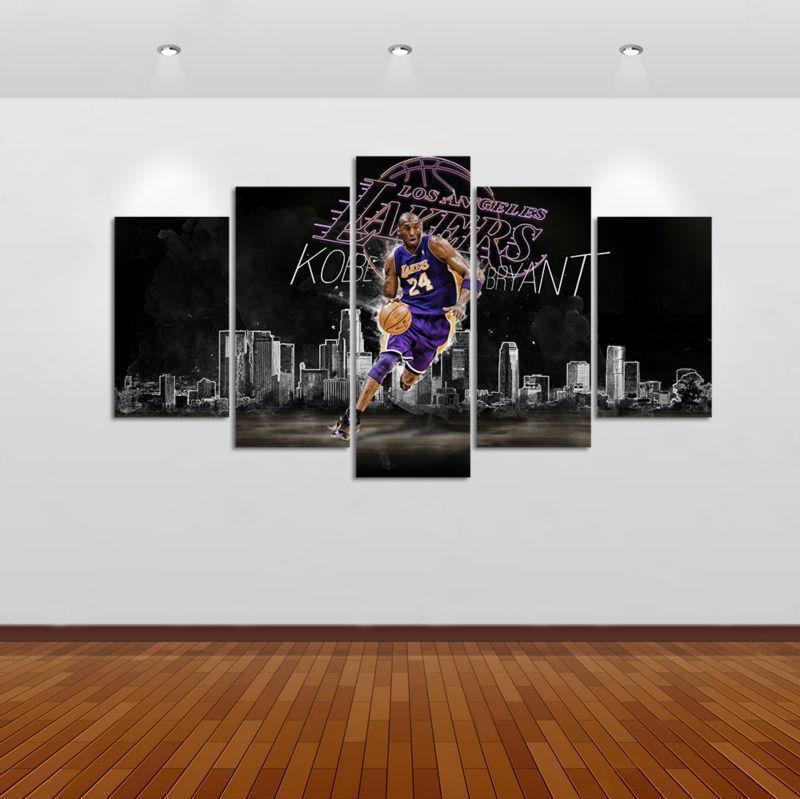 Kobe Bryant Los Angeles Laker Sport Canvas Wall Art