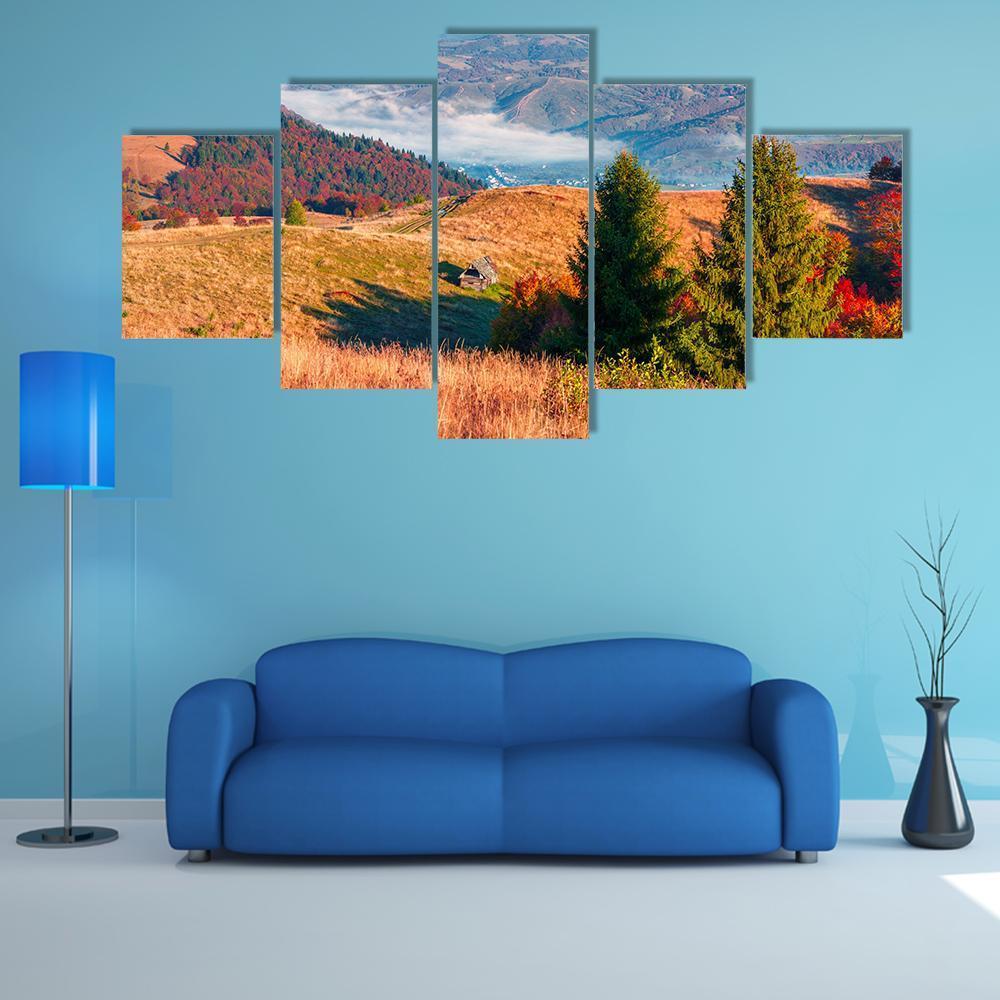 Krasna Ridge In Kolochava Village – Nature Canvas Wall Art