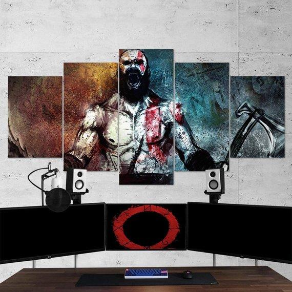 Kratos God Of War – Gaming Canvas Wall Art