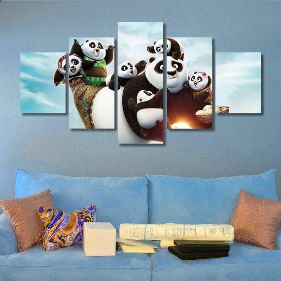 Kung Fu Panda -Anime Canvas Wall Art