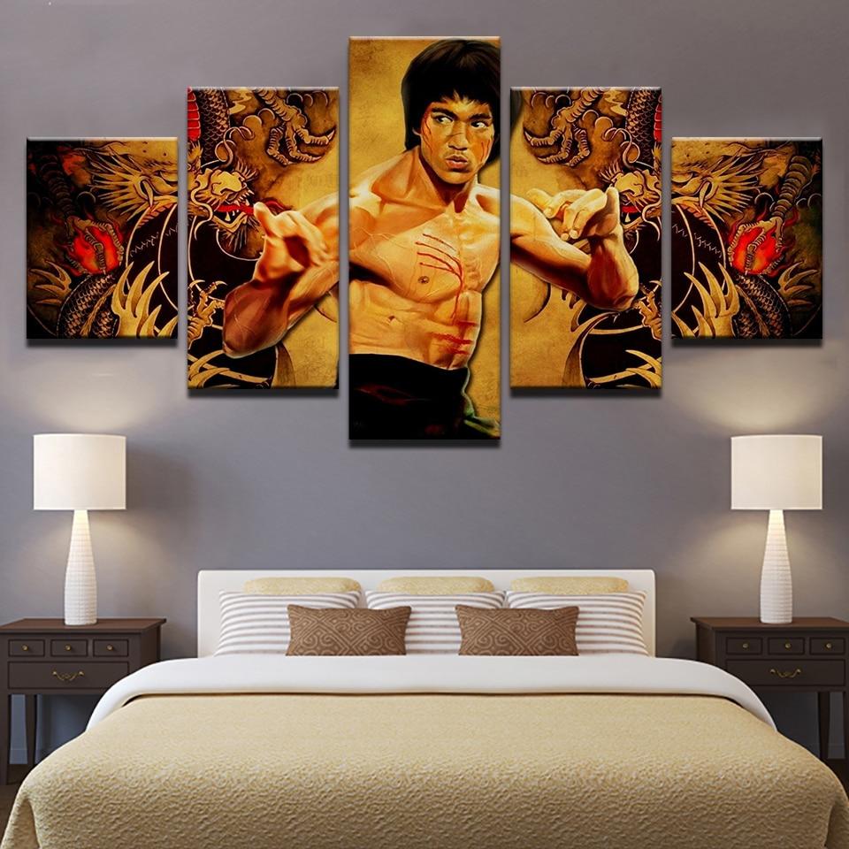 Kung Fu Superstar Bruce Lee 20 – Famous Person Canvas Wall Art