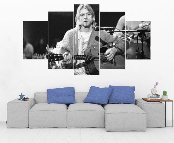 Kurt Cobain – Nirvana 2 – Music Canvas Wall Art