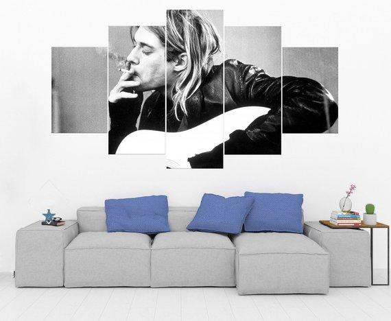 Kurt Cobain – Nirvana 5 – Movie Canvas Wall Art