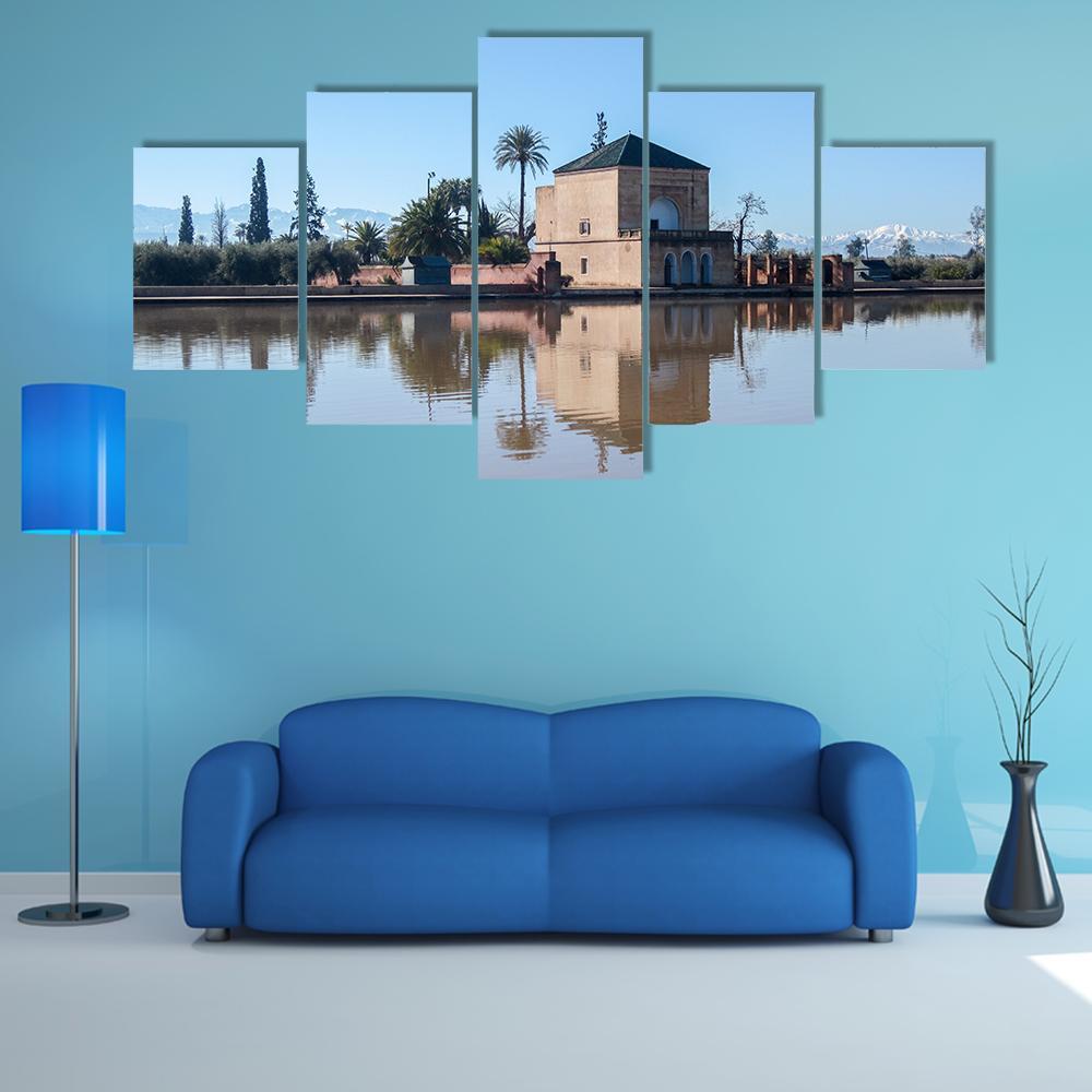 La Menara Reservoir In Marrakech In Morocco 1 – Nature Canvas Wall Art