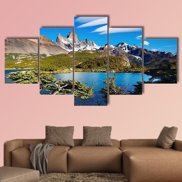 Laguna Capri And Mount Fitz Roy – Nature Canvas Wall Art