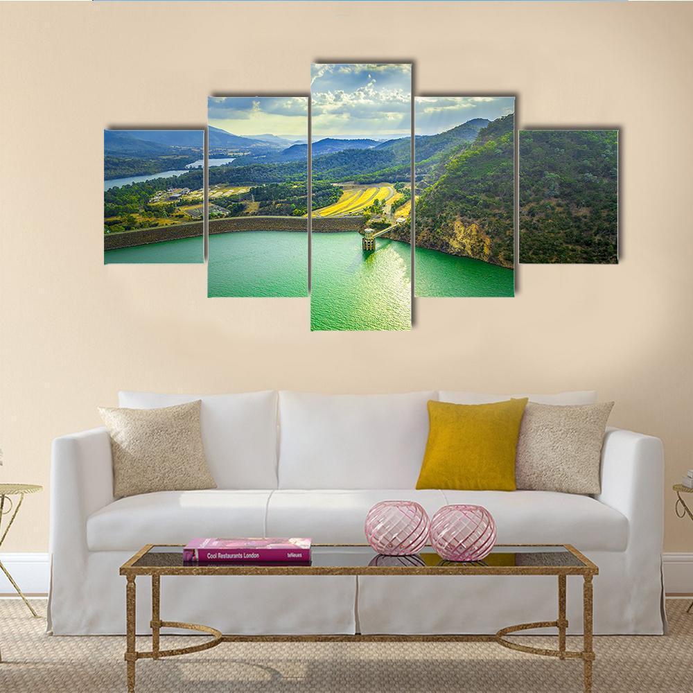 Lake Eildon At Sunset Nature Canvas Wall Art