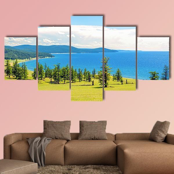 Lake Hovsgol On A Sunny Summer Day – Nature Canvas Wall Art