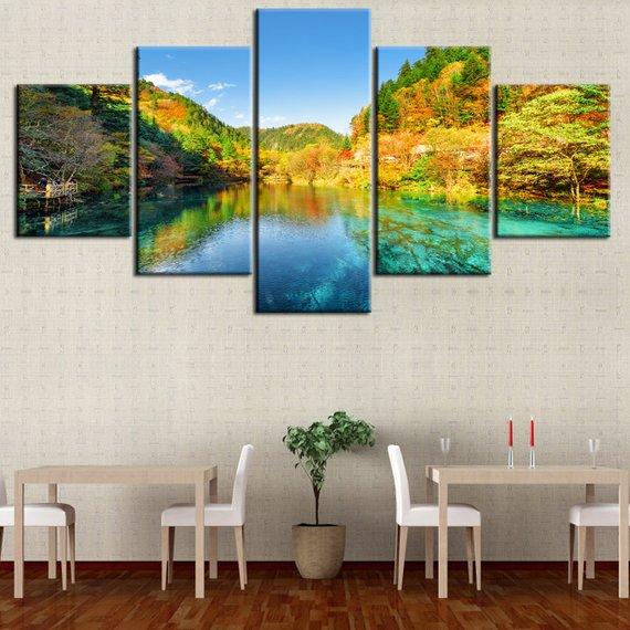 Lake Mountain – Nature Canvas Wall Art