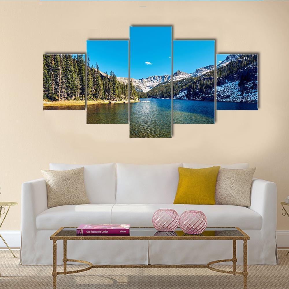 Lake Verna With Mountains – Nature Canvas Wall Art