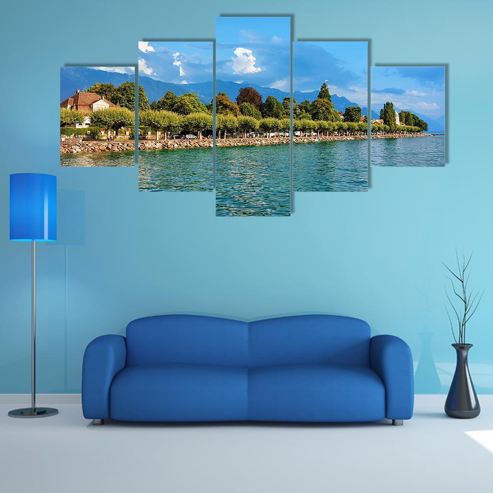 Lakefront Of Geneva Lake – Nature Canvas Wall Art