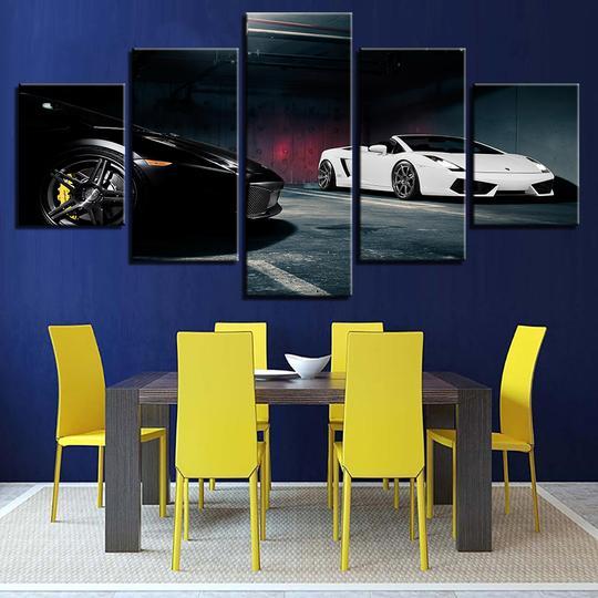 Lamborghini Garage – Automative Canvas Wall Art