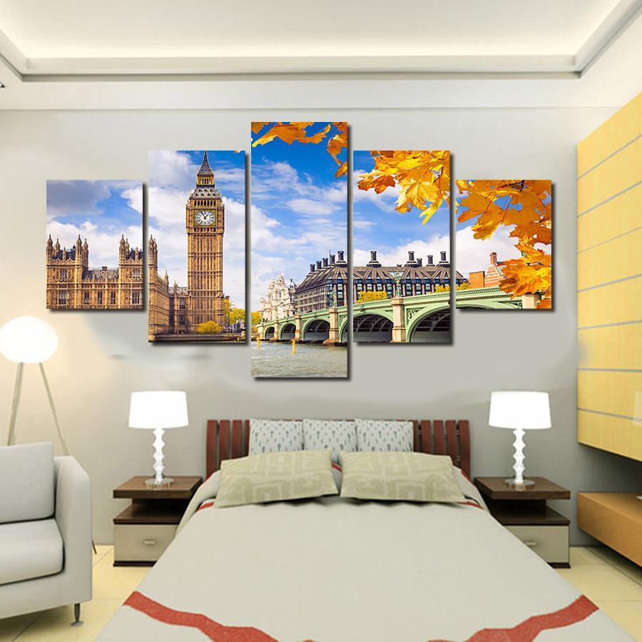 Landscape Building City Of London – Nature Canvas Wall Art