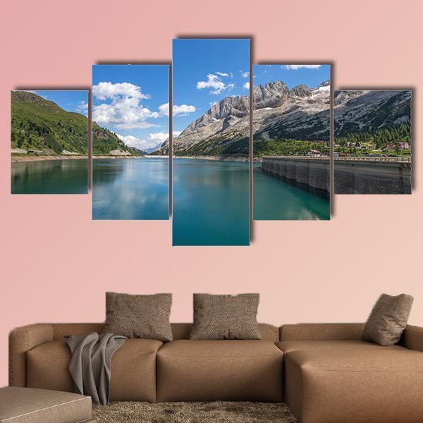 Landscape Of A Mountain Lake – Nature Canvas Wall Art