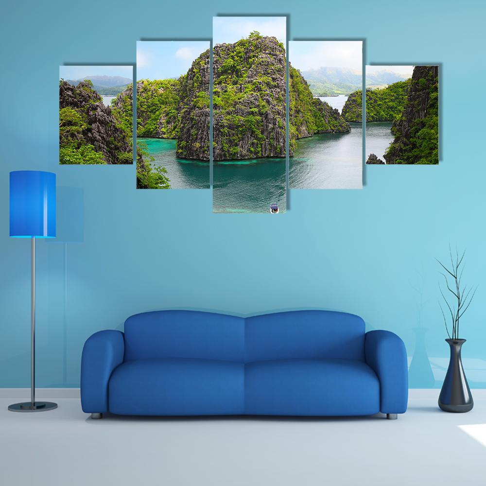 Landscape Of Coron In Philippines – Nature Canvas Wall Art