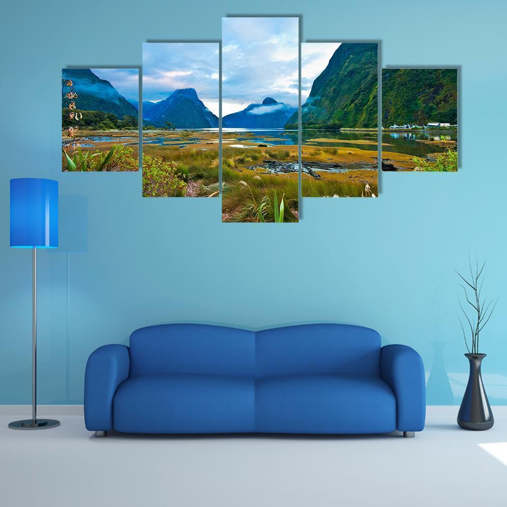Landscape Of High Mountain Glacier – Nature Canvas Wall Art