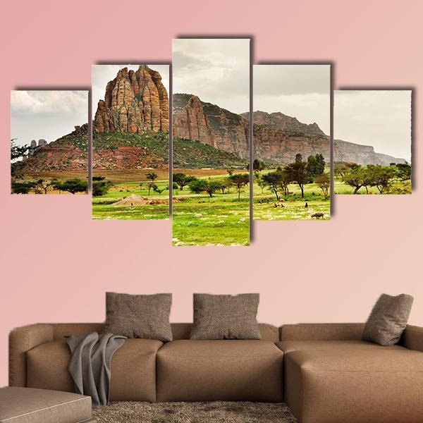 Landscape Shot In Tigray Province – Nature Canvas Wall Art
