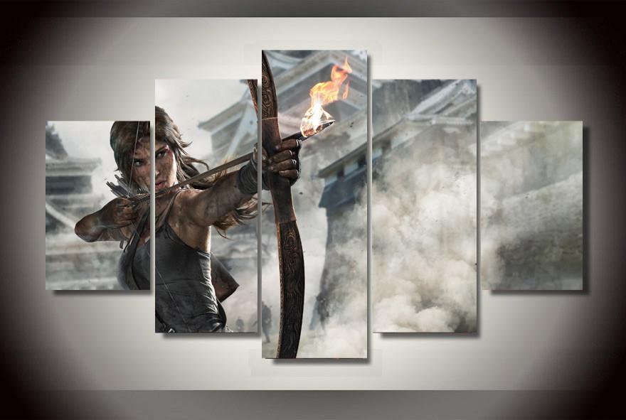 Lara Croft Game Art – Gaming Canvas Wall Art