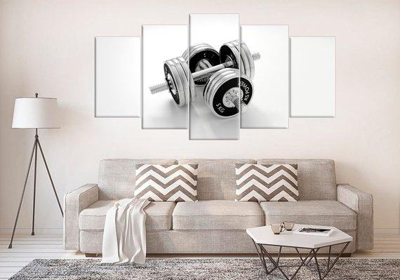 Large Barbell Gym – Sport Canvas Wall Art
