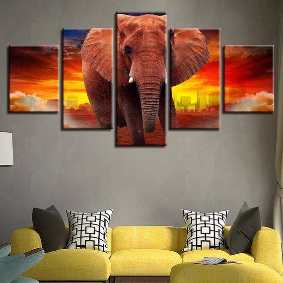 Large Elephant – Animal Canvas Wall Art