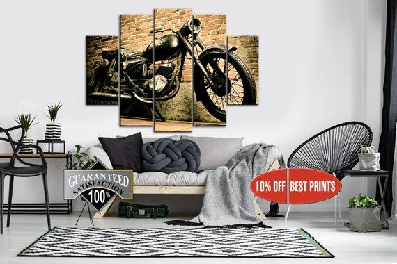 Large Motorbike – Automative Canvas Wall Art