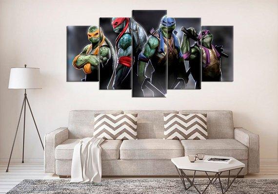 Large Teenage Mutant Ninja Turtles – Movie Canvas Wall Art