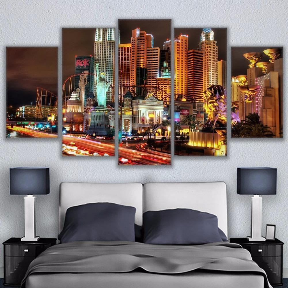 Las Vegas City Nightscape – Nature Canvas Wall Art