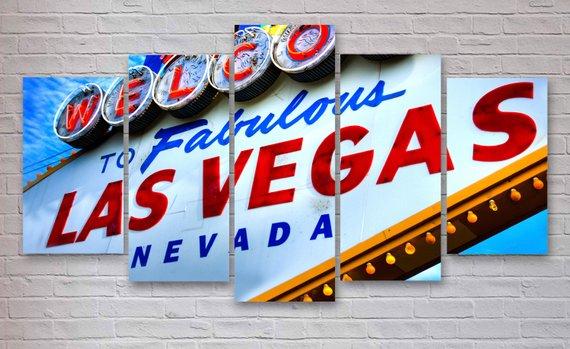 Las Vegas Sign Nevada – Nature Canvas Wall Art