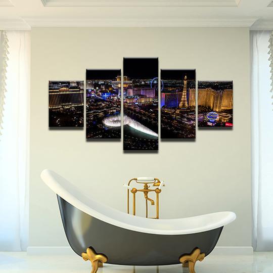 Las Vegas Strip At Night – Nature Canvas Wall Art