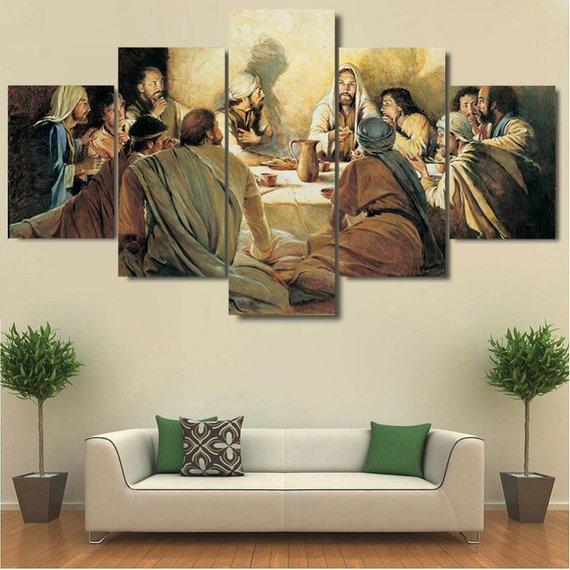 Last Supper 01 – Abstract Canvas Wall Art