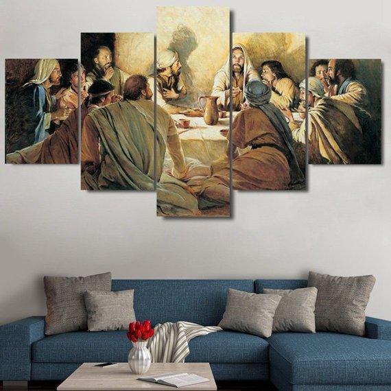 Last Supper Last Supper Upper Room – Religion Canvas Wall Art