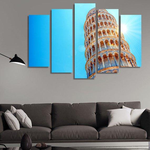 Leaning Tower Of Pisa Italy – Nature Canvas Wall Art