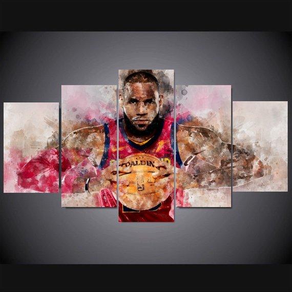 Lebron James 1 – Famous Person Canvas Wall Art