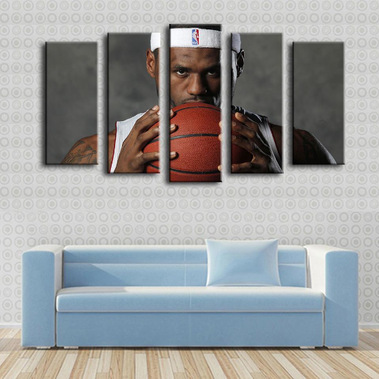 Lebron James “King Of The Court” – Sport Canvas Wall Art
