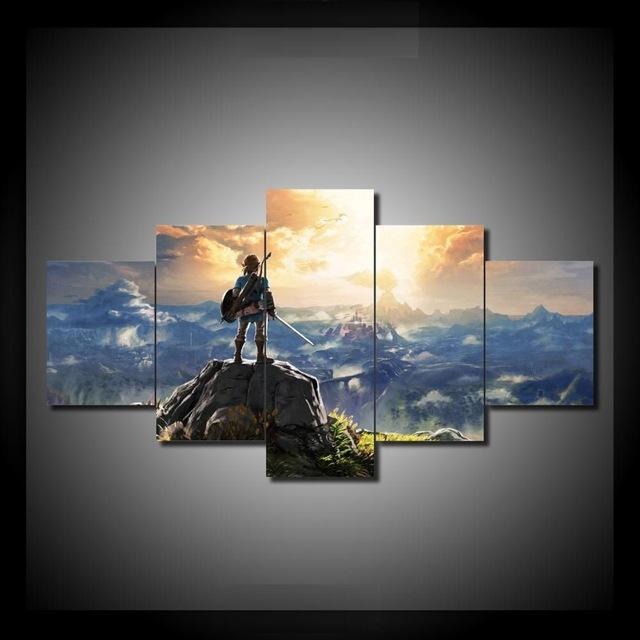 Legend Of Zelda Cartoon – Gaming Canvas Wall Art