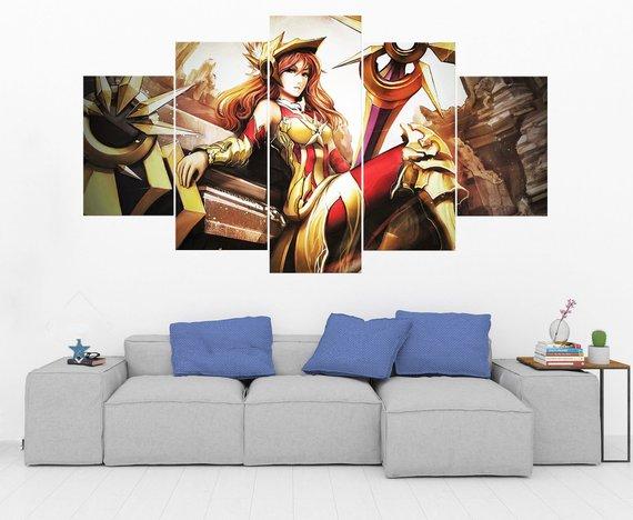 Leona – League Of Legends – Gaming Canvas Wall Art