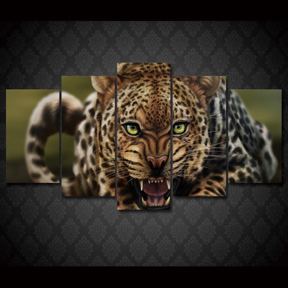 Leopard Landscape – Animal Canvas Wall Art