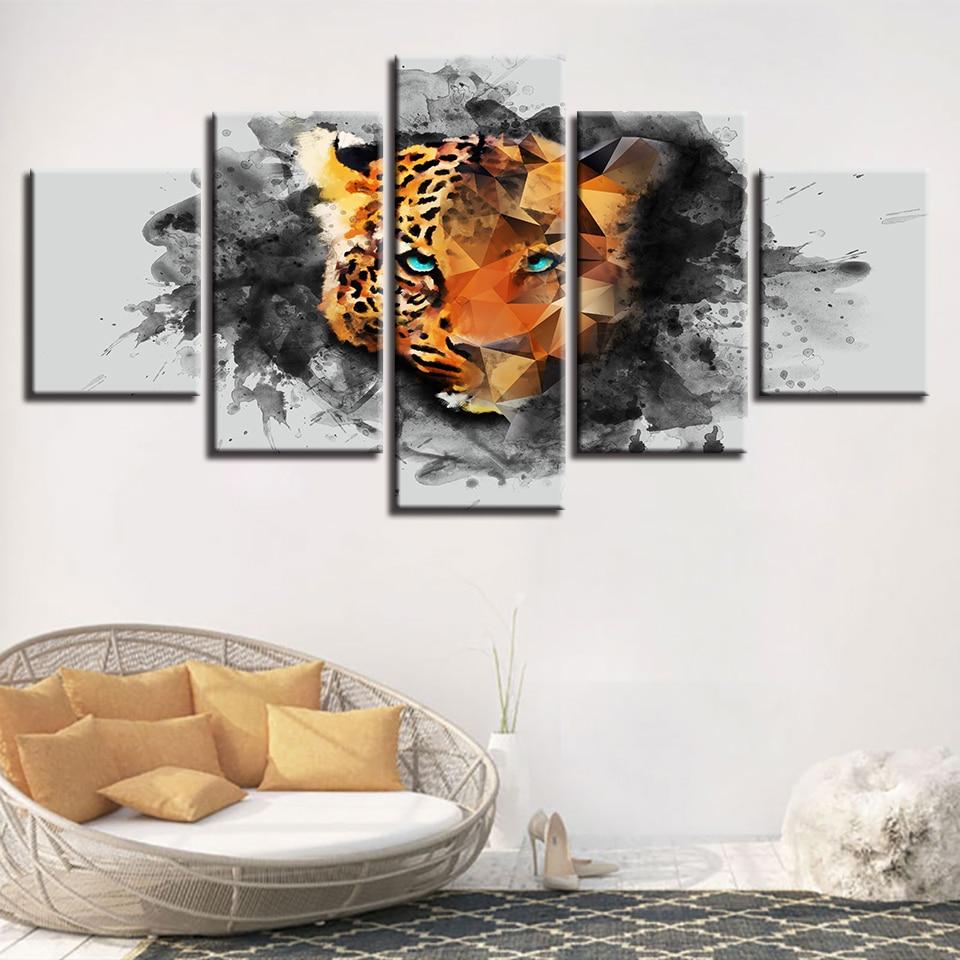 Leopard Tiger 01 – Abstract Canvas Wall Art