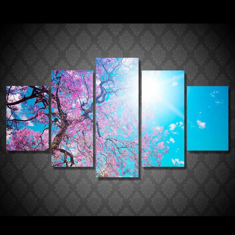 Leto Sakura Solnce Luchi – Nature Canvas Wall Art