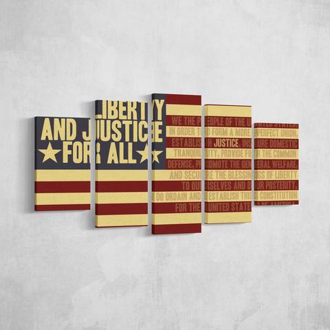 Liberty Justice – Abstract Canvas Wall Art