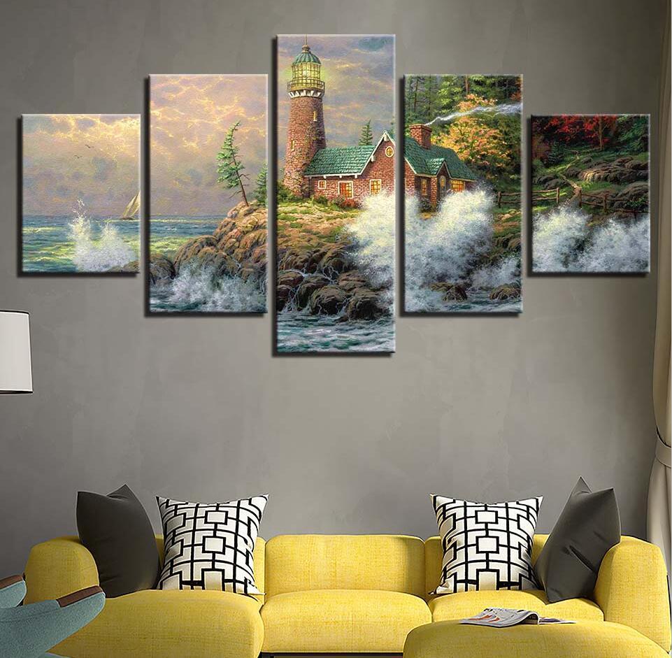 Lighthouse 1 – Ocean Canvas Wall Art