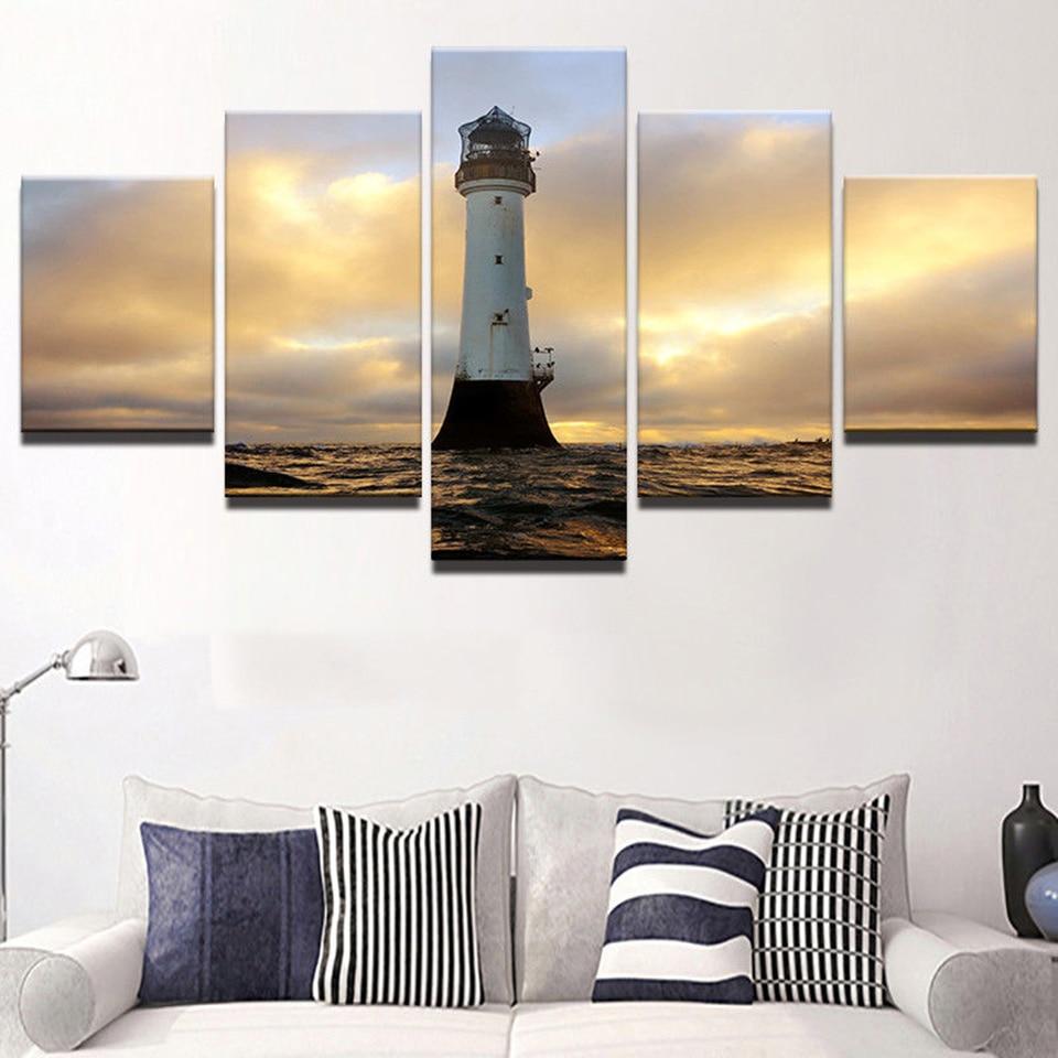 Lighthouse 42 – Space Canvas Wall Art