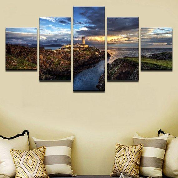 Lighthouse Cove – Nature Canvas Wall Art