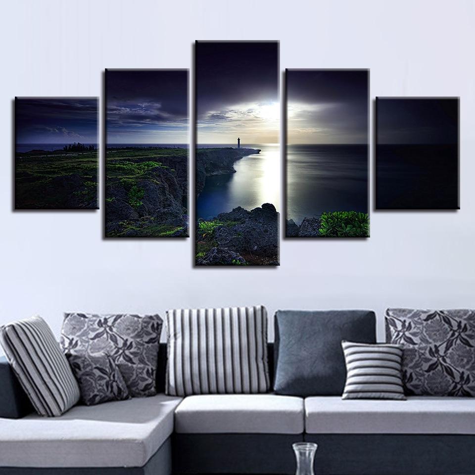 Lighthouse Island – Nature Canvas Wall Art