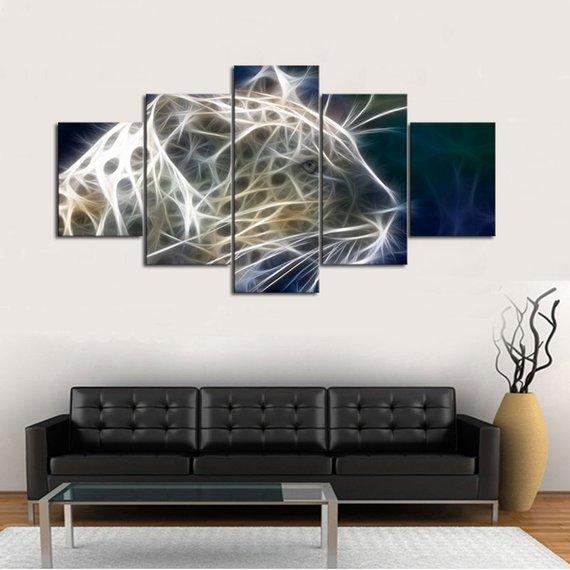 Lightning Leopard – Animal Canvas Wall Art