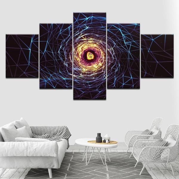 Lightning Pattern – Abstract Canvas Wall Art