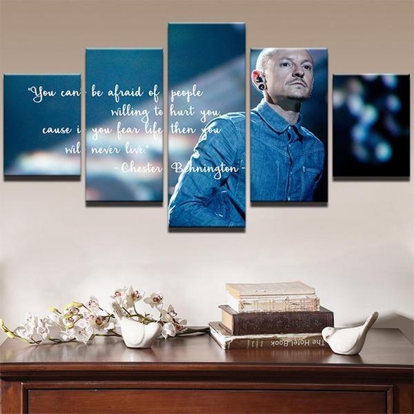 Linkin Park Chester Bennington Famous Person Canvas Wall Art