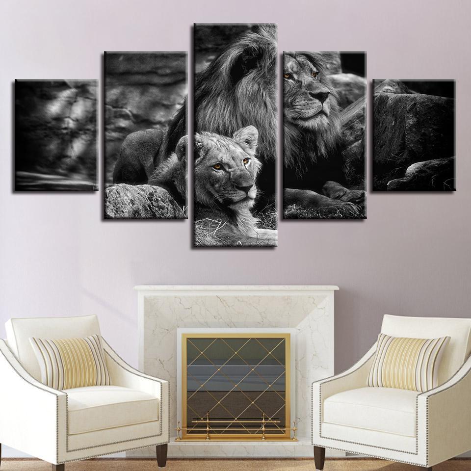 Lion 4 – Animal Canvas Wall Art