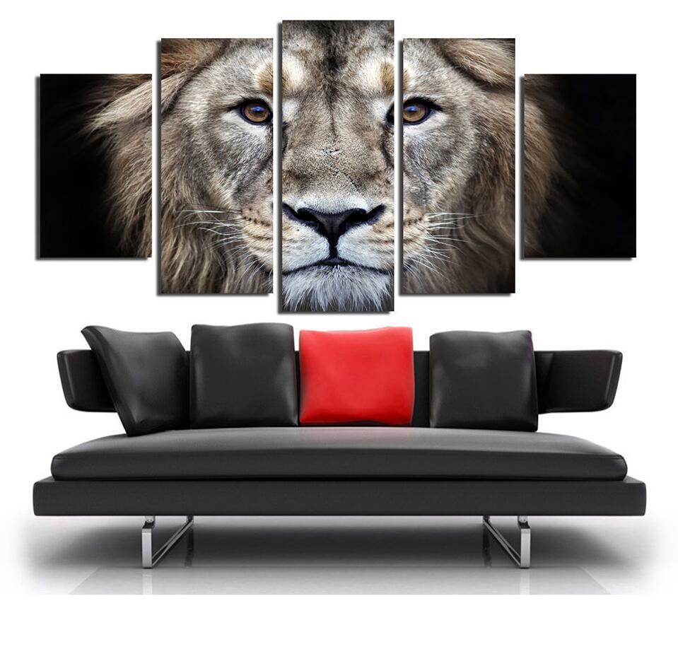 Lion 40 – Animal Canvas Wall Art