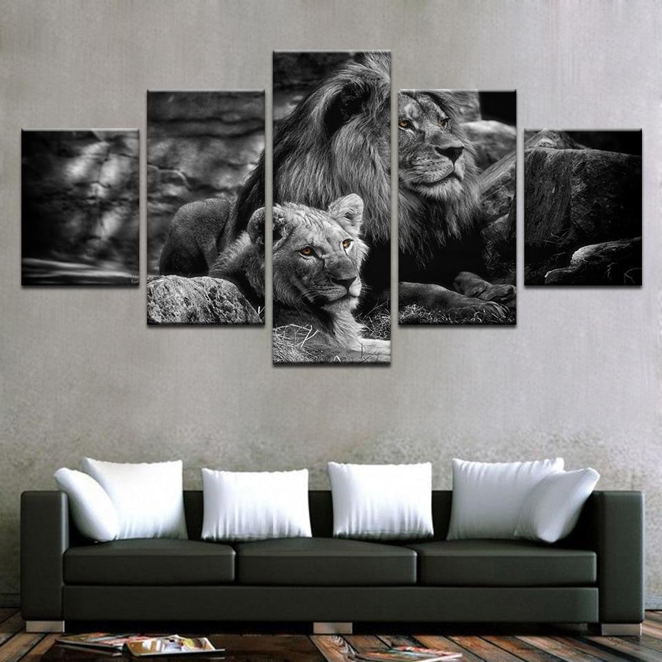 Lion 50 – Animal Canvas Wall Art
