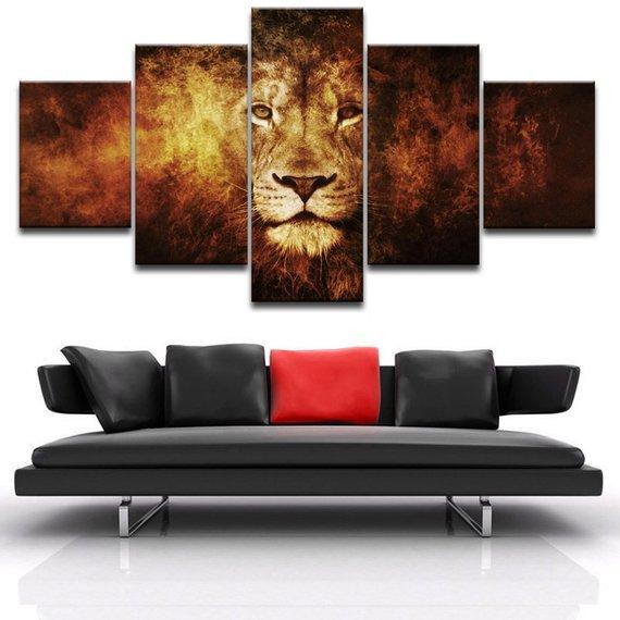 Lion 6 – Animal Canvas Wall Art